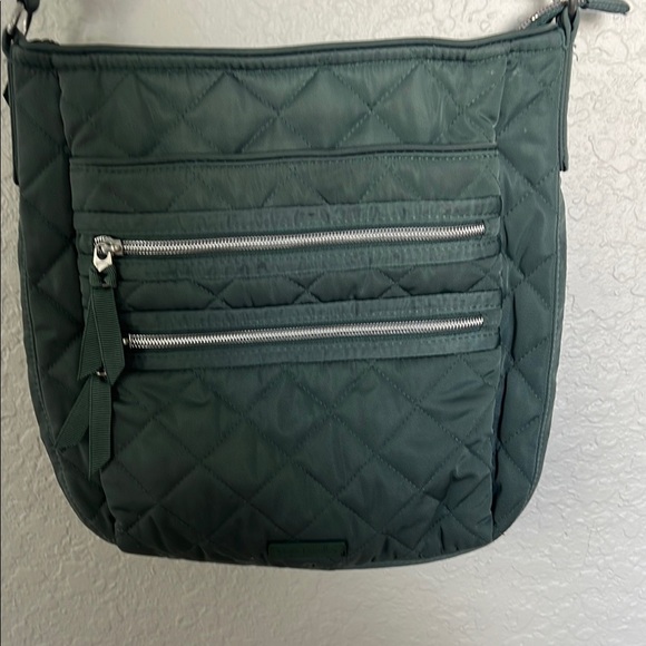 Vera Bradley Green Quilted Crossbody Bag with Adjustable Strap - Picture 3 of 9